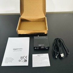 Amazon Basics 4K HDMI Audio Extractor Converter SPDIF Toslink Stereo Black