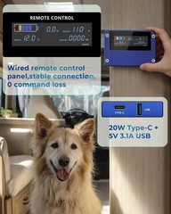 3000 Watt Pure Sine Wave Power Inverter, DC 12V to 110V Inverter with 2 AWG B…