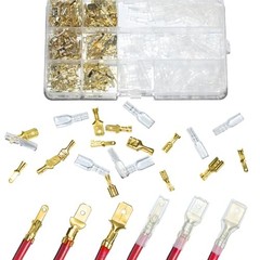 360pcs 2.8mm 4.8mm 6.3mm Male and Female Spade Connectors Kit with Insulating