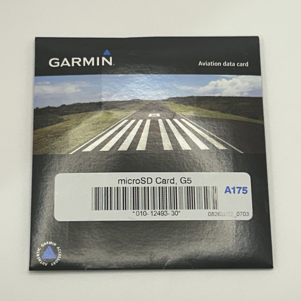 Garmin G5 Aviation MicroSD Card Aircraft Navigation Data Storage 010-12493-30