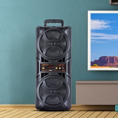6000W Bluetooth Speaker Portable Sub Woofer Heavy Bass Party Sound System w/Mic