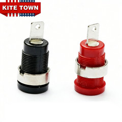 4mm Banana Jack Panel Mount Binding Post Red Black Test Terminal Connector