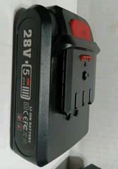 Lot Of 2 -28 Volt L1-ION Rechargeable Batteries & Charger For Portable Saw &More