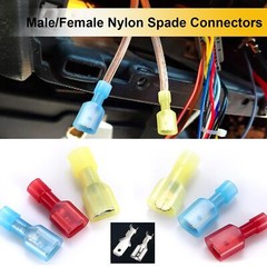 240X Insulated Spade Terminal Male Female Crimp Quick Disconnect Wire Connectors