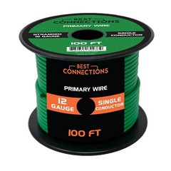 BEST CONNECTIONS Automotive Primary Wire – 100ft Various Color & Gauge Options