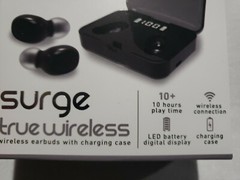 SURGE True Wireless Earbuds with Charging Case 10 Hours Play Time Free S&H
