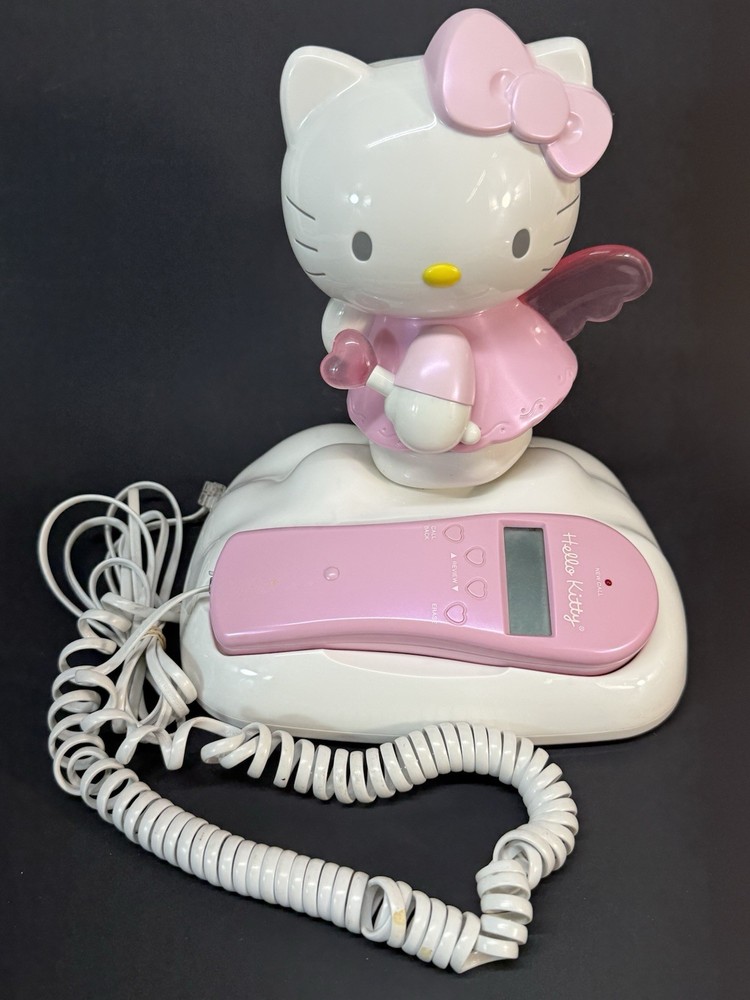 Hello Kitty Angel Caller ID Telephone KT2010 Sanrio Pink 2003