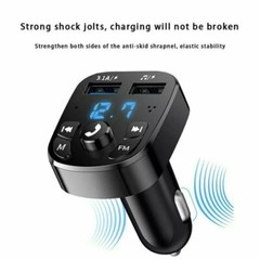 Bluetooth 5.0 Car Wireless FM Transmitter Adapter 2USB PD Charger AUX Hands-Free