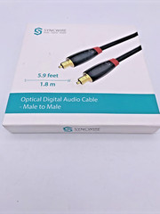 Syncwire Optical Digital Audio Cable Male To Male 5.9 feet