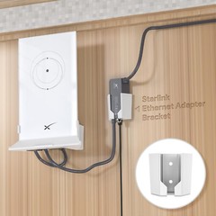 Starlink Gen 2 Power Adapter Wall Bracket ABS Plastic Holder Mount Durable