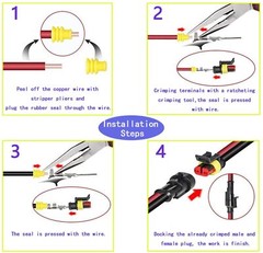 352x Waterproof Car Electrical Connector Terminals Automotive Wire Plug 1234 pin