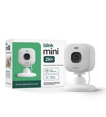 Blink Mini 2K+ 2K Plug-In Security Camera White Newest Model NEW SEALED