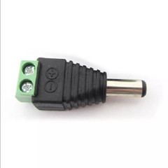 2pc 5.5×2.5mm 2.5mm CCTV DC Power Male Plug Free Solder Terminal Screw Connector
