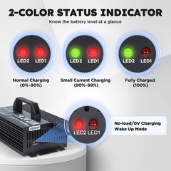 24V 20A Lithium Battery Charger 29.2V LiFePO4 Battery Charger 24 Volt Lithium Ch