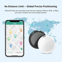 2 Pack GPS Tracker for Vehicles Work with Find My (iOS Only) Real Time Mini Car