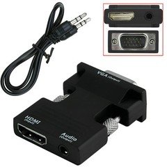 HDMI TO VGA HDMI Female to VGA Male Converter adapter w/ Audio Support 1080P