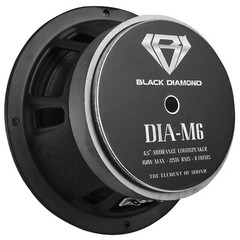 Black Diamond 6.5″ Mid Range Loudspeaker with Bullet 450 Watts 8-Ohm DIA-M6