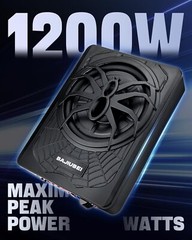 10″ 1200W Car Subwoofer, 2025 Upgraded Slim under Seat Powered Car Subwoofer