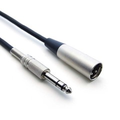 15 Pack of 15Ft XLR 3P Male to 1/4″ TRS (Balanced Audio) Microphone Cable