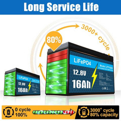 LiFePO4 Battery 12V 10Ah 30Ah 50Ah with BMS for RV Trolling Motor with Charger