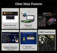 1GB +16GB Rotatable 1Din 10.1″ Quad-Core Car Stereo Radio GPS WiFi Android 9.0
