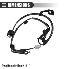 Front Left ABS Sensor Wheel Speed Sensor, for Lexus IS 350 2006-2013, Metal,