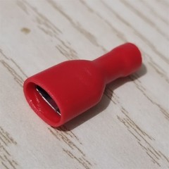 20-200pcs Red Female 1/4″ Spade Terminals Fully Insulated Crimp Wire Connectors