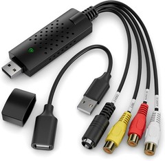 Capture Card, USB Video Capture Card Device, Audio Video Converter Grabber fo…