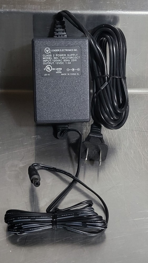 Oem Leader Electronics Class 2 Power Supply 12VDC 1.0A Model T481210R03CT