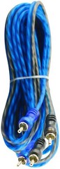 3 Pcs | 2 RCA to RCA Interconnect HiFi Audio Cable Male Connector Wire 12 Feet