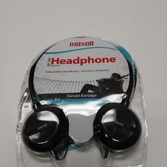 Maxell HP-200 Headphones Adjustable Headband Swivel Earcaps Brand New Sealed