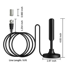 5600 Miles Upgraded TV Antenna Digital HD Antena Indoor HDTV 1080P 4K W/Magnetic