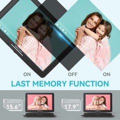 17.9 inch Portable DVD Player with HD Swivel Screen 15.6″ Region Free by DBPOWER