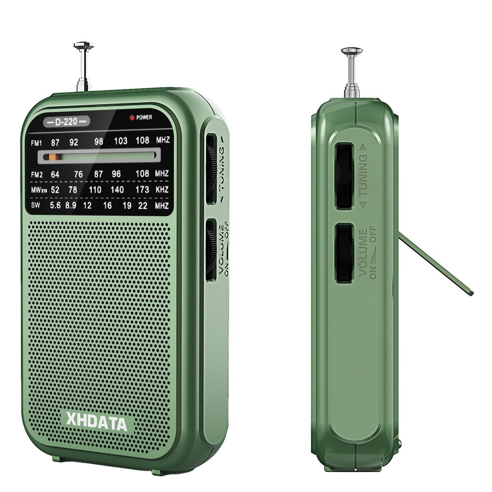 AM FM SW Portable Mini Radio D220 Pocket Radio Battery Powered Great Receiver US