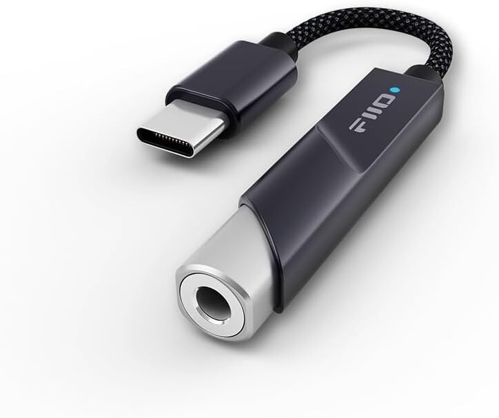 FiiO KA11 USB C to 3.5mm Audio Adapter 32bit/384KHz ( Black, Type-C )