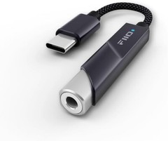 FiiO KA11 USB C to 3.5mm Audio Adapter 32bit/384KHz ( Black, Type-C )