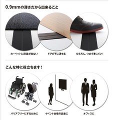 Thinnest 0.9mm power flat cord in the world 50cm white from JAPAN [go4]
