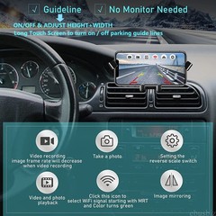 WiFi Wireless Car Truck RV Trailer Rear View Backup Camera 720P For iOS Android