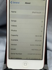 Apple iPod Touch 5th Gen (PRODUCT) RED 64GB Wi-Fi MP3 Media Player iOS 9 Tested