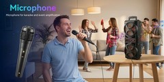 Portable Bluetooth Speaker Sub 3000W woofer Heavy Bass Sound System Party+Remote