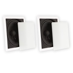 Theater Solutions TS1000 Flush Mount Passive 10″ Subwoofer Speaker Wall 2 Pack