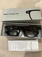 Smart Glasses CY01 Black Frame Bluetooth USB with Box and Accessories Preowned