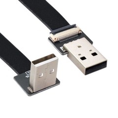 Up Angled USB 2.0 Type-A Male – Type-A Male Cable 90 Degree for FPV Disk USB2.0