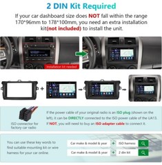 Eonon UA13 Android 13 Double 2Din 7″ IPS Car Stereo Radio GPS Navi CarPlay Audio