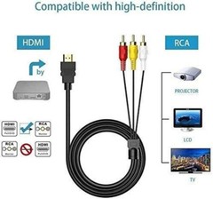 HDMI To RCA AV Adapter Converter Cable CVBS 3RCA 1080P Composite Video Audio