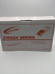 Califone Cassette Tape Player / Recorder 3132AV with Box 120V Working ✅ Open Box