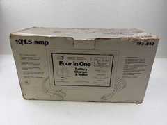 Vintage Sears Four In One Battery Charger Tester 1.5 10 Amp 6 12 Volt – Tested!