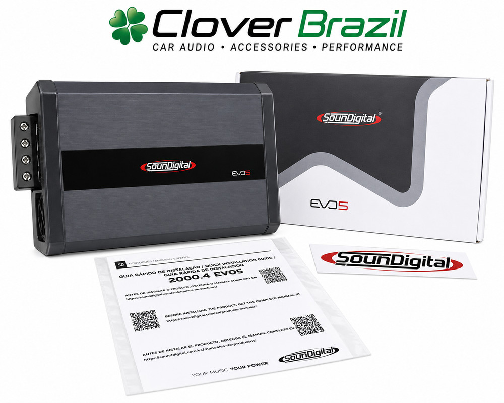 Amplificador Digital Soundigital 2000.4 EVO 5.0 4 Canais – 2000W RMS – 4 Ohm!