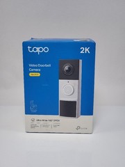 TP-Link Tapo Smart Video Doorbell Camera, 2K, Color Night Vision, AI Detection
