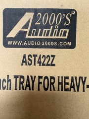 Audio 2000s AST424Z Heavy Duty Tray Standard Speaker Stand 16×10 New Open Box